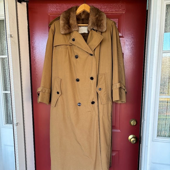 Mink-lined Winter Coat- size 10 - Picture 2 of 9